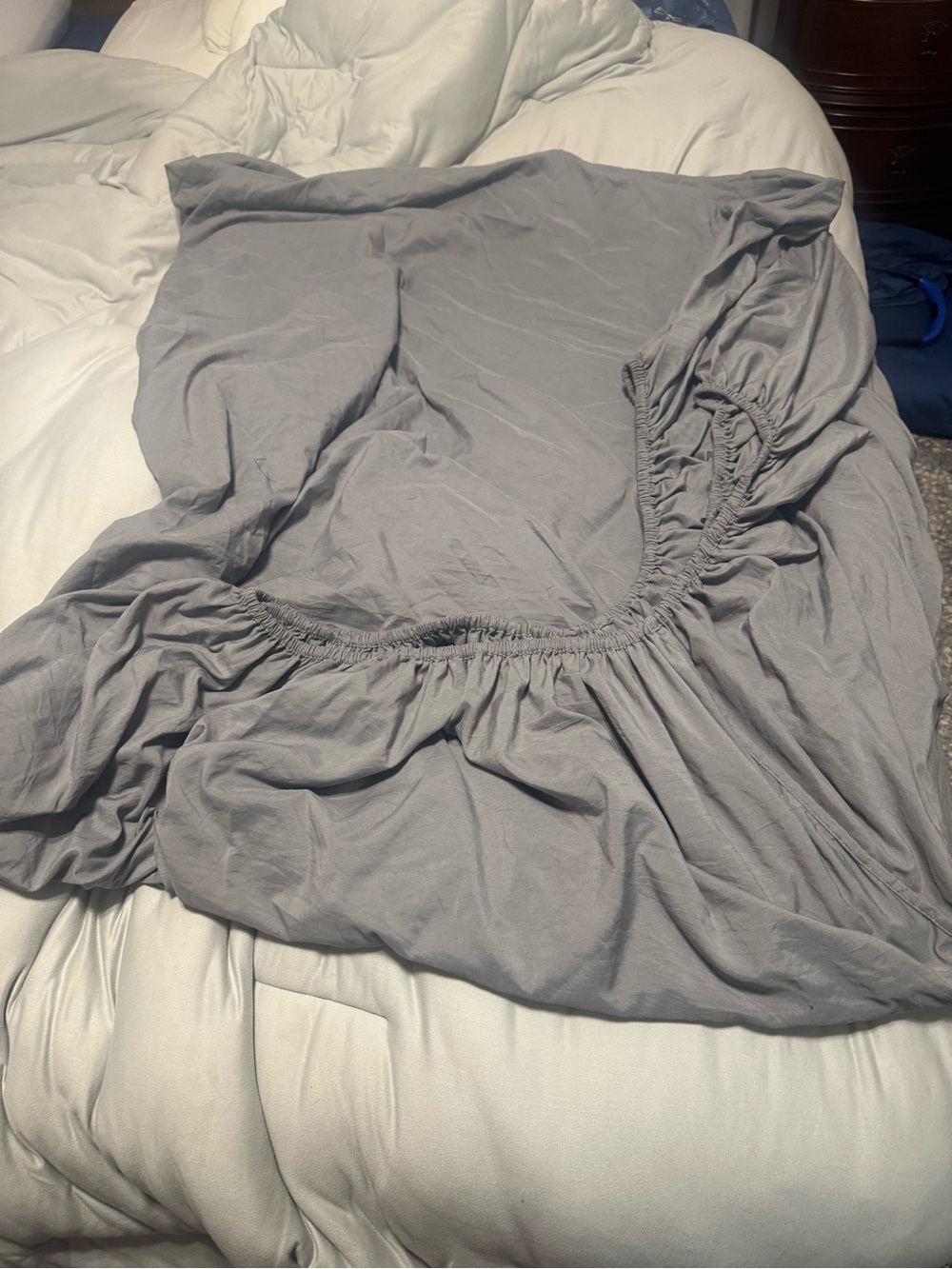 King size Fitted Sheet in Light Gray from Koolaburra by UGG